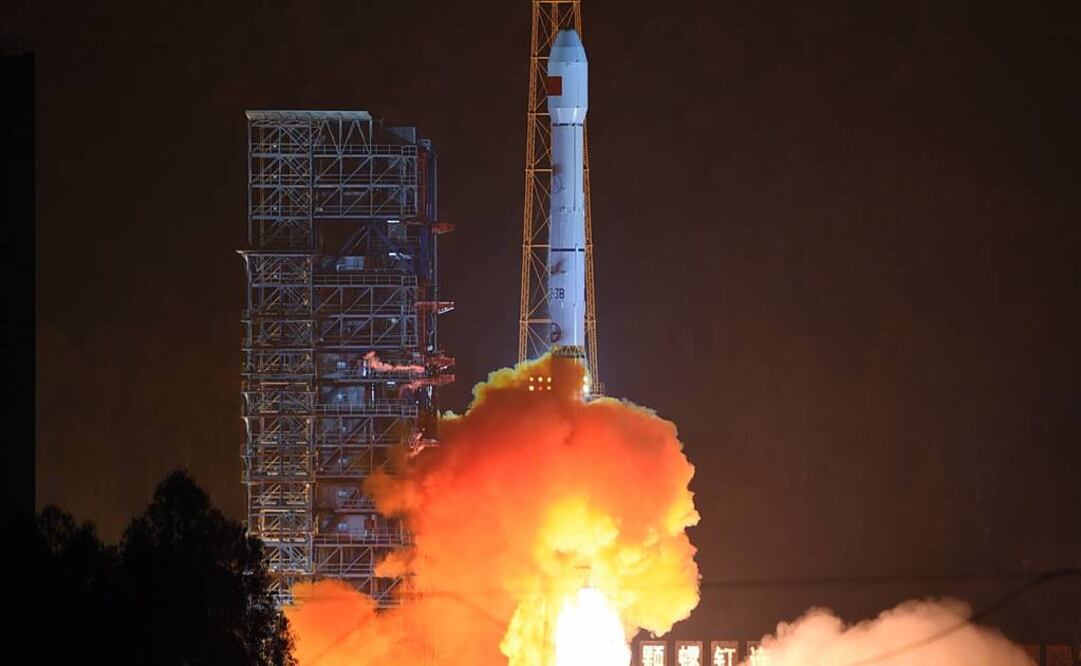 Fue puesto en órbita a las 0:04 hora local del martes. Foto: Xinhua