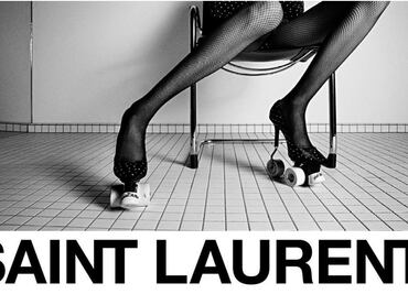 Saint Laurent crea fabulosos tacones en patines