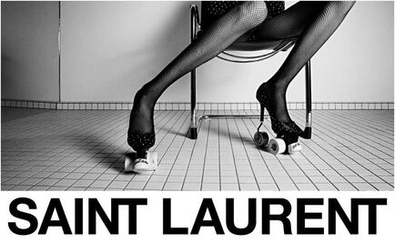 Saint Laurent crea fabulosos tacones en patines