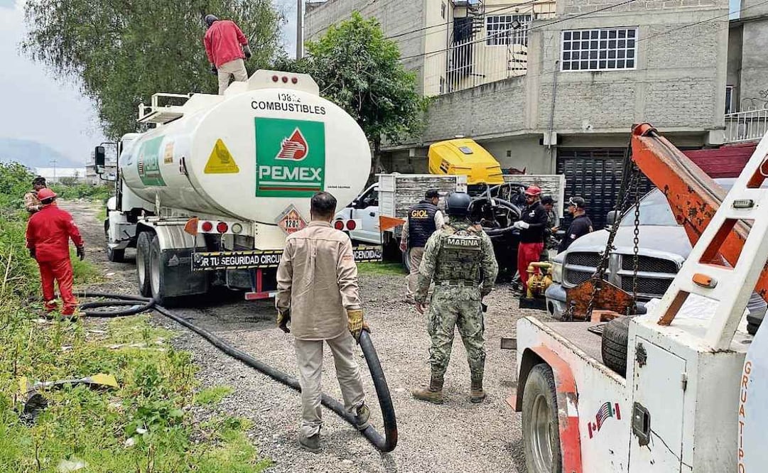 Atendieron toma clandestina en la colonia Viento Nuevo, en Ecatepec. Foto: Especial