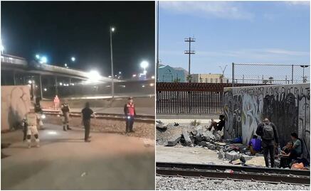 VIDEO: Elementos de Guardia Nacional detonan armas para dispersar a migrantes en Juárez