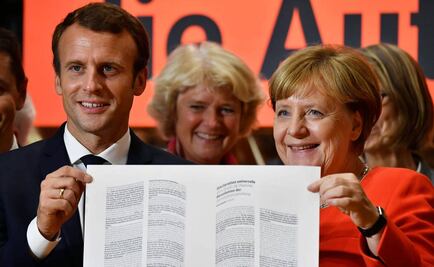 Merkel y Macron inauguran Feria del Libro en Frankfurt