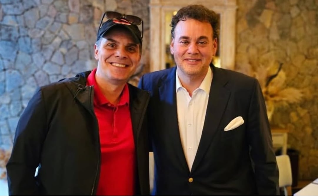 David Faitelson se rinde ante Christian Martinoli / Foto: @cmartinolimx en Instagram