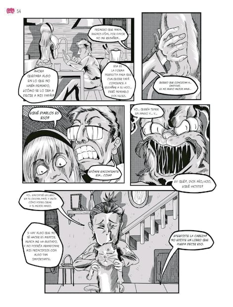 Uno de los libros incluye una historieta sobre un niño solitario que realiza un ritual para tener un amigo.