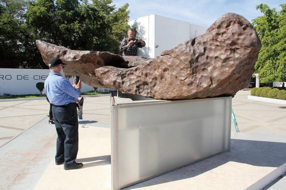 El segundo meteorito más grande de América Latina será trasladado a una sala de exhibición exclusiva en el Centro de Ciencias de Sinaloa. (ESPECIAL)