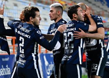 Pumas logra una mínima ventaja ante Pachuca con golazo de Favio Álvarez