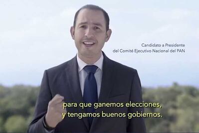 Marko Cortés pauta su primer spot ante el INE rumbo a la dirigencia del PAN