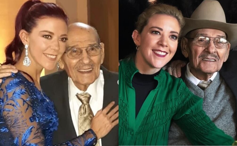 Fernanda del Castillo y su abuelo Rafael. Foto: Instagram oficial.