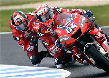 Aparatoso accidente en el Gran Premio de Australia de motociclismo