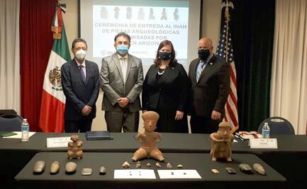 Estados Unidos regresa a México 280 piezas arqueológicas que fueron sustraídas en Sonora