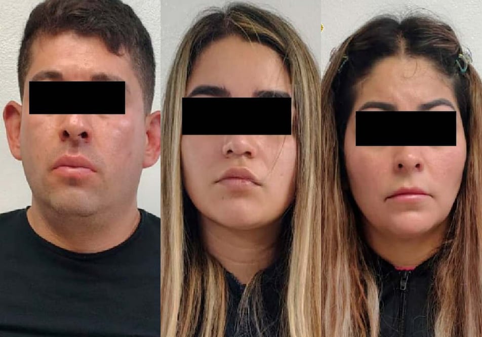 Tres personas presuntamente vinculadas con narcomenudeo y el robo de camiones de transporte de medicamentos fueron detenidas en la alcaldía Iztapalapa. Fotos: Especiales