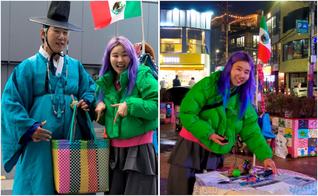 Chingu amiga lleva artesanías mexicanas a Corea del Sur, alebrijes y bolsas tejidas se agotan. Foto: Instagram / YouTube