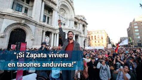 “Arte y libertad!” exclama Fabián Cháirez en Bellas Artes