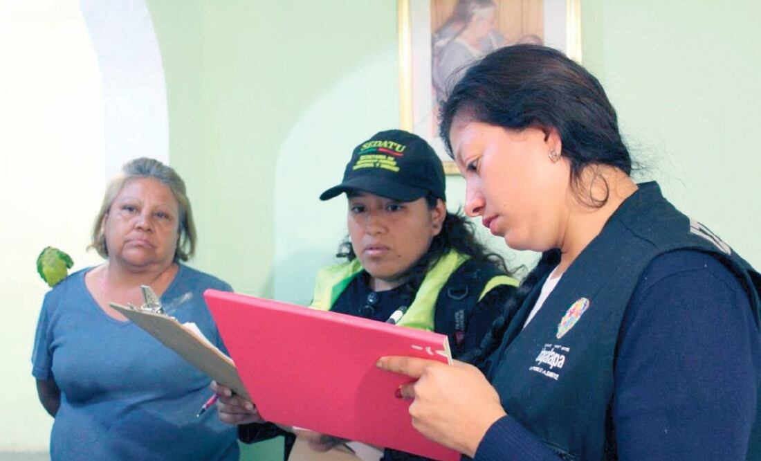 Después del sismo de septiembre, autoridades de Iztapalapa realizaron un estudio completo de todos los inmuebles averiados y los datos de los propietarios. Foto: ESPECIAL