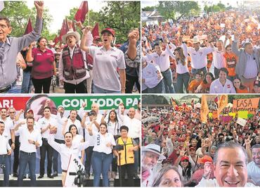 Candidatos inician cierres de campaña en Coahuila