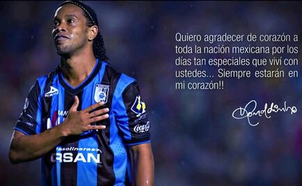 Video: Ronaldinho se despide de México 