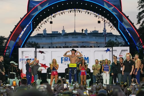 Charges filed against 5 accused of planning attack at Trump's UFC event; sought to lure crowd into a 'trap'