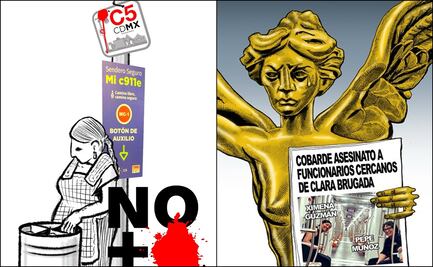 Asesinan a funcionarios del Gobierno de CDMX; 5 cartones que retratan la tragedia durante la mañanera de Sheinbaum