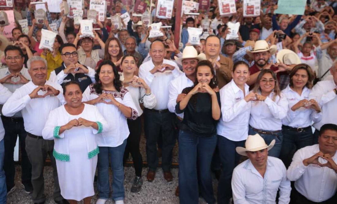 Gobierno de Puebla da 65 millones de pesos a las y los productores de los municipios pertenecientes a Xicontepex y Huachinango (07/11/2025). Foto: Especial