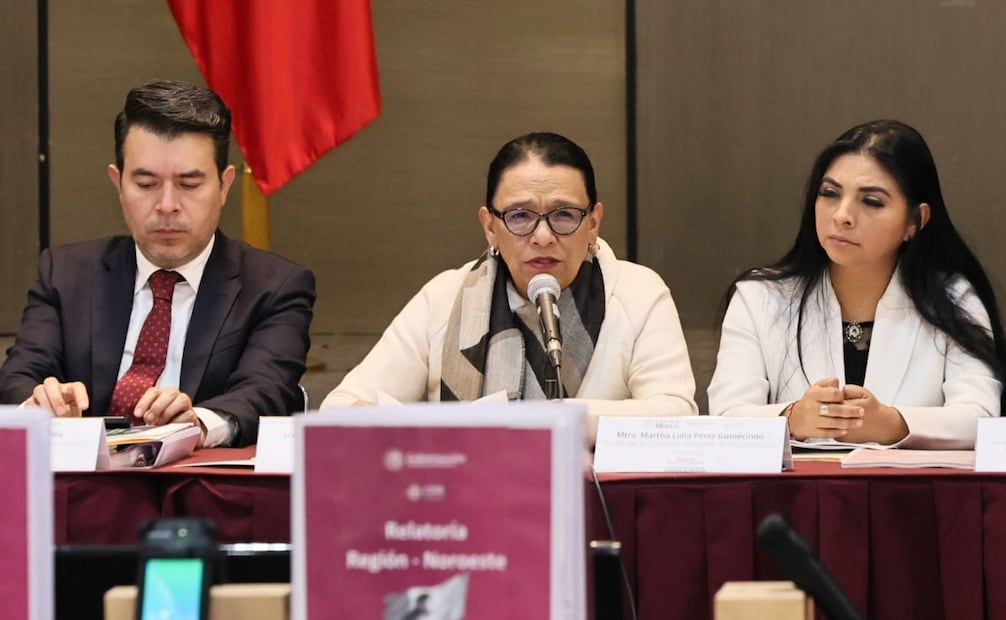 Rosa Icela Rodríguez encabezó este lunes 15 de diciembre de 2025 la segunda sesión ordinaria del Sistema Nacional de Búsqueda. Foto: Especial