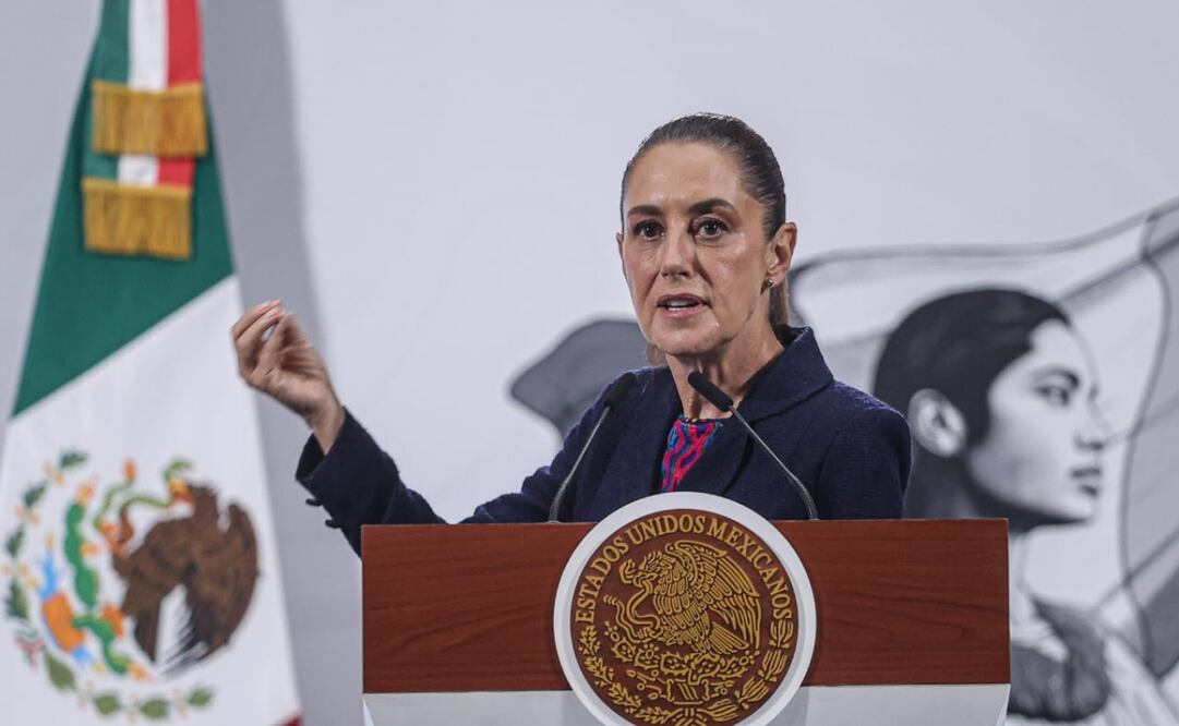 Conferencia mañanera de la presidenta Claudia Sheinbaum desde el Palacio Nacional. Foto: Gabriel Pano / EL UNIVERSAL