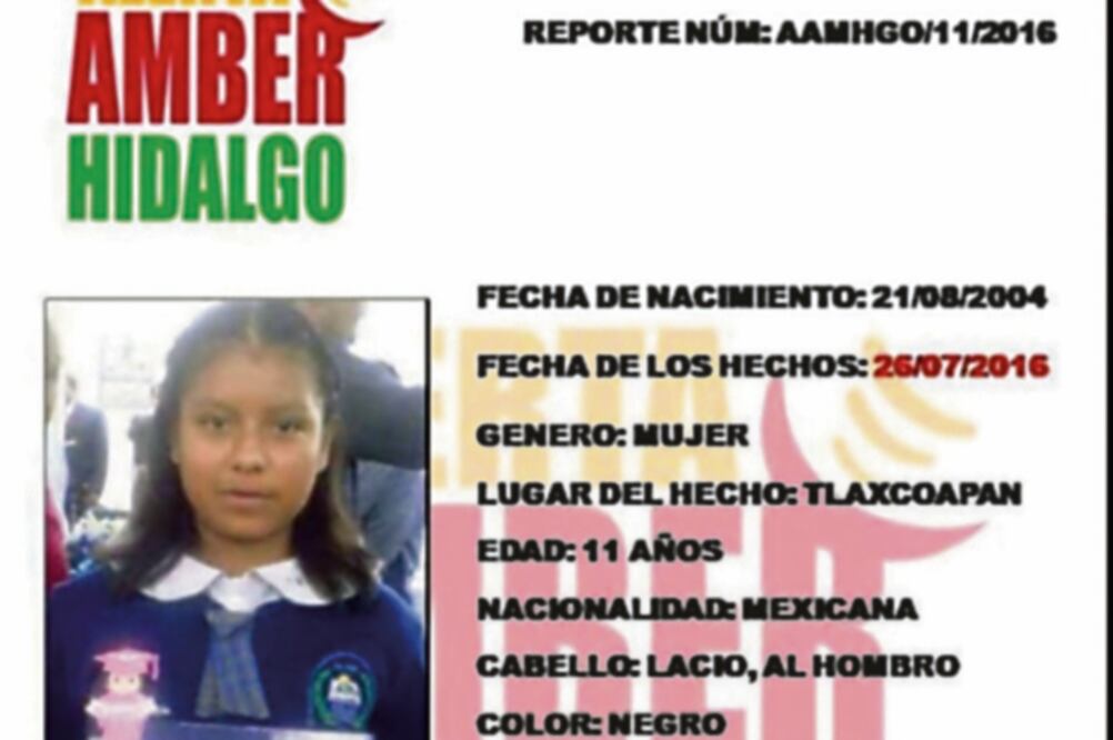 Autoridades rastrearon a la menor de 11 años tras recibir una llamada al 066. El denunciante dijo que la reconoció por la fotografía de la Alerta Amber (ESPECIAL)