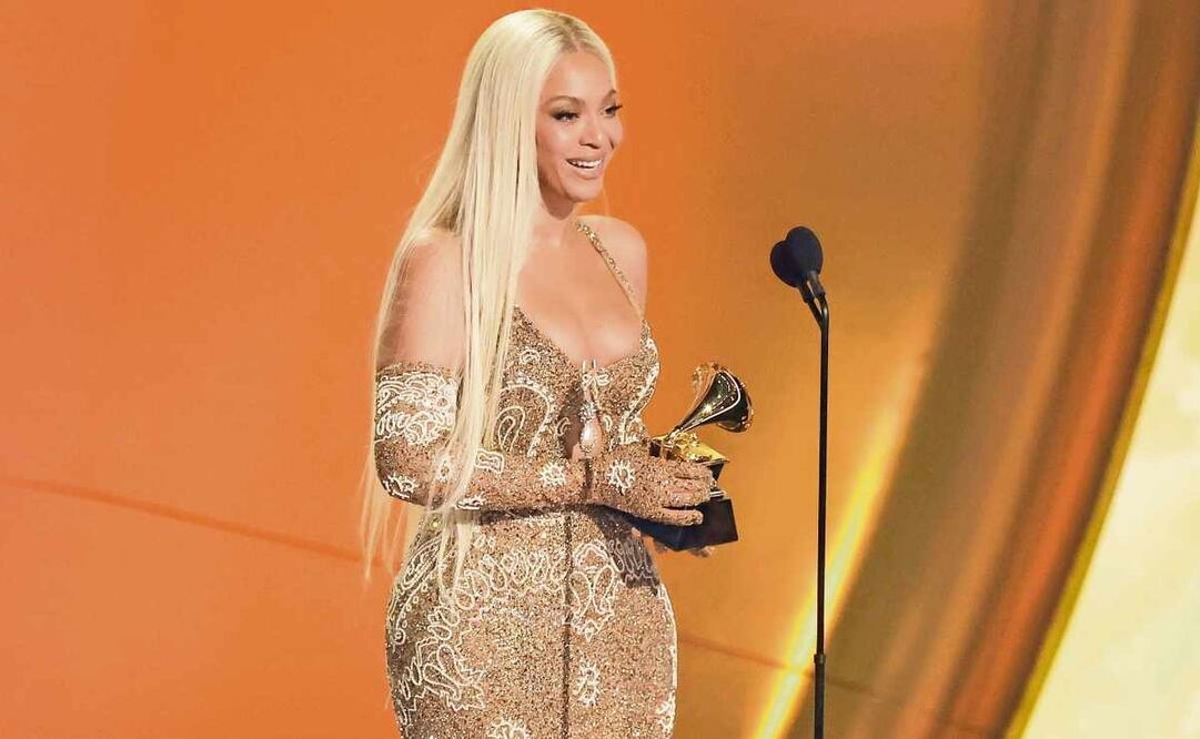 Entre sus trofeos de la noche, Beyoncé obtuvo por primera vez el galardón a Álbum del año. Foto: Agencias