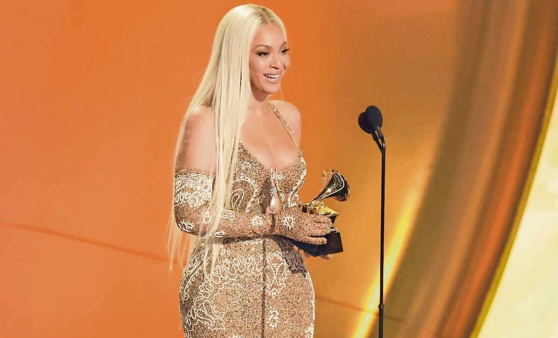 Entre sus trofeos de la noche, Beyoncé obtuvo por primera vez el galardón a Álbum del año. Foto: Agencias