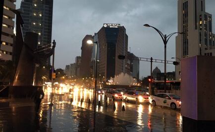 Reportan lluvia generalizada en la Ciudad de México