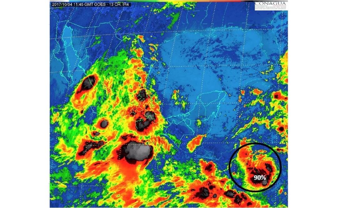 Baja presión en Mar Caribe eleva 90% posible desarrollo ciclónico