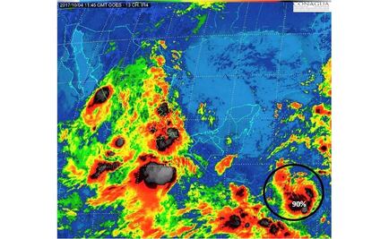 Baja presión en Mar Caribe eleva 90% posible desarrollo ciclónico