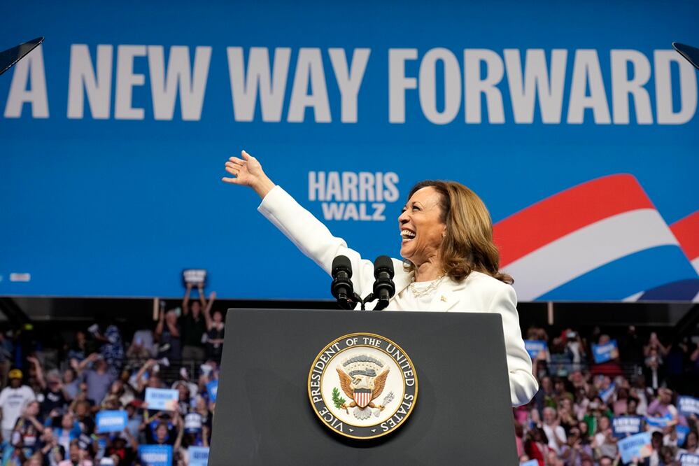 Kamala Harris, candidata demócrata a la presidencia de Estados Unidos, rememoró varios momentos del debate y se burló de Trump por haber dicho que tiene "un concepto de plan" para la sanidad pública. Foto: AP/Archivo