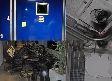 Pintas, ventanas rotas y cámaras quemadas, así vandalizaron la FES Acatlán