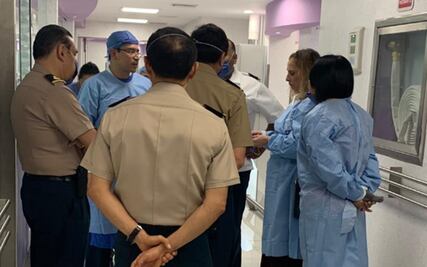 Beatriz Gutiérrez Müller recorre hospitales que atienden a heridos de Hidalgo