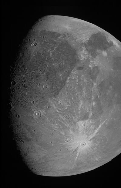 Revelan las primeras fotografías de la luna Gamínedes, de Júpiter