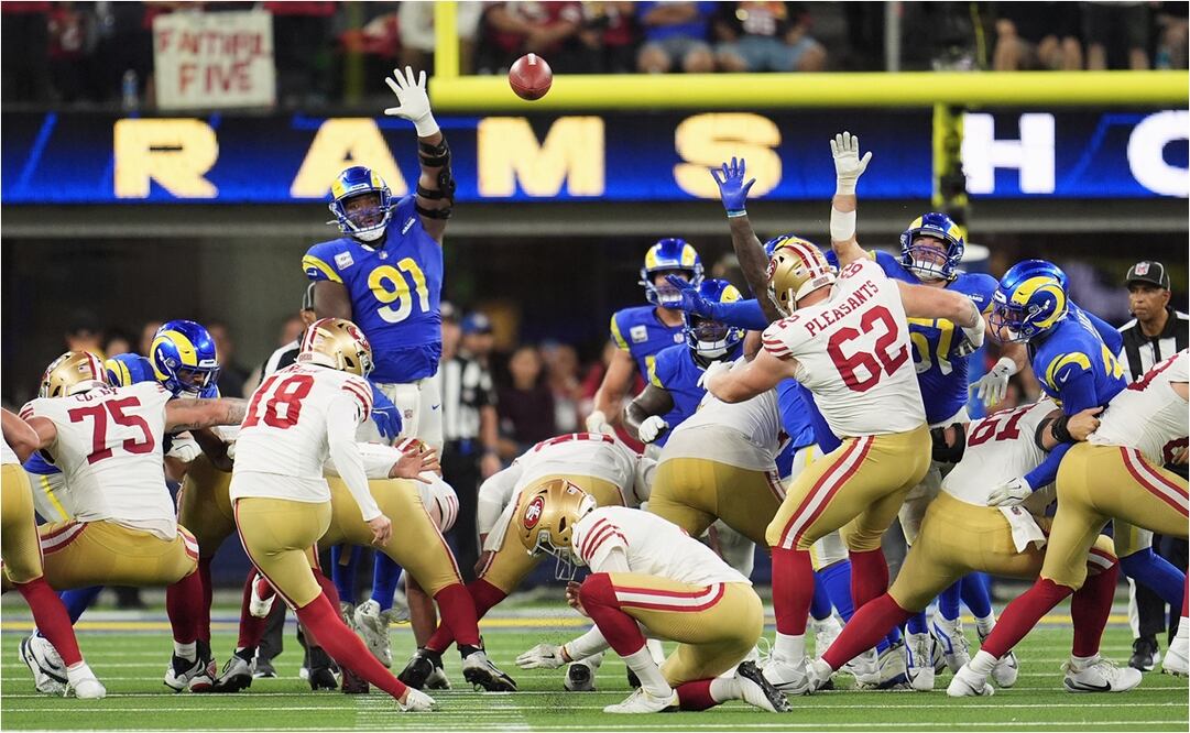 Dramático triunfo de los 49ers en Los Ángeles. FOTO: AP