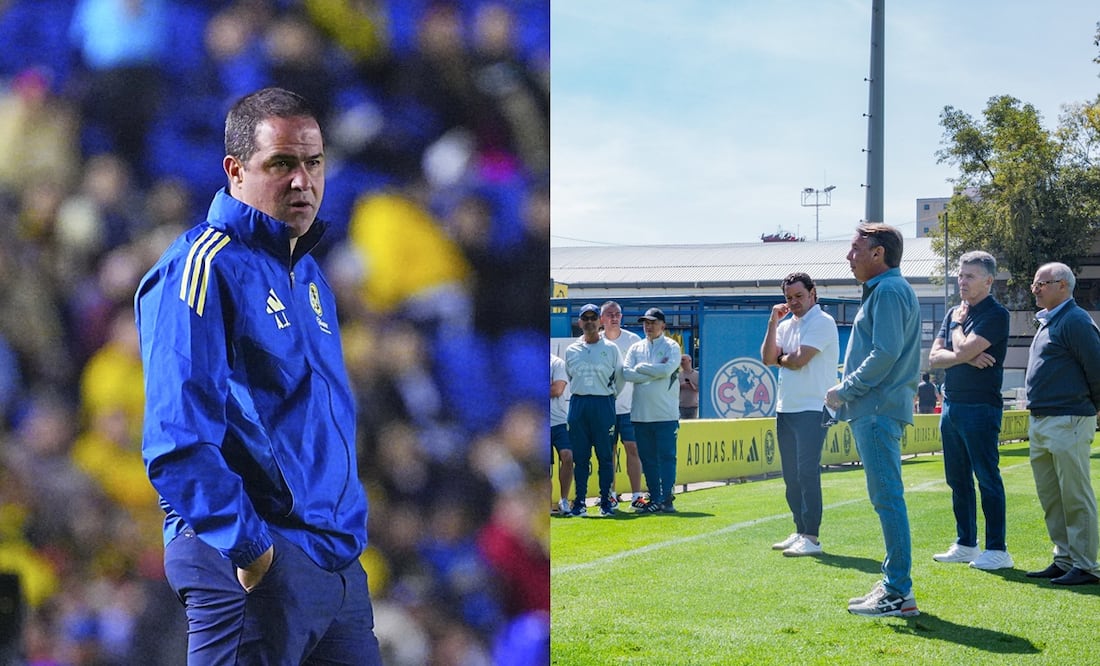 André Jardine reveló lo que hablaron con Emilio Azcárraga Jean en su visita al Club América - Fotos: Imago7/ @ClubAmerica en X