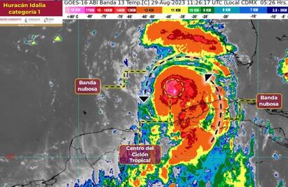 Huracán Idalia se desplaza hacia Florida; dejará lluvias fuertes en Yucatán
