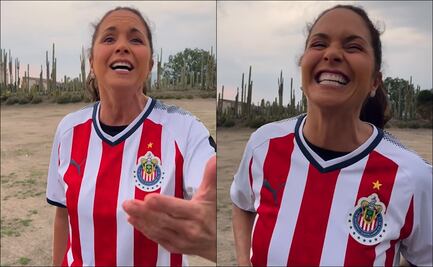 Lucero pierde apuesta, se pone playera de Chivas y canta "Guadalajara, Guadalajara"
