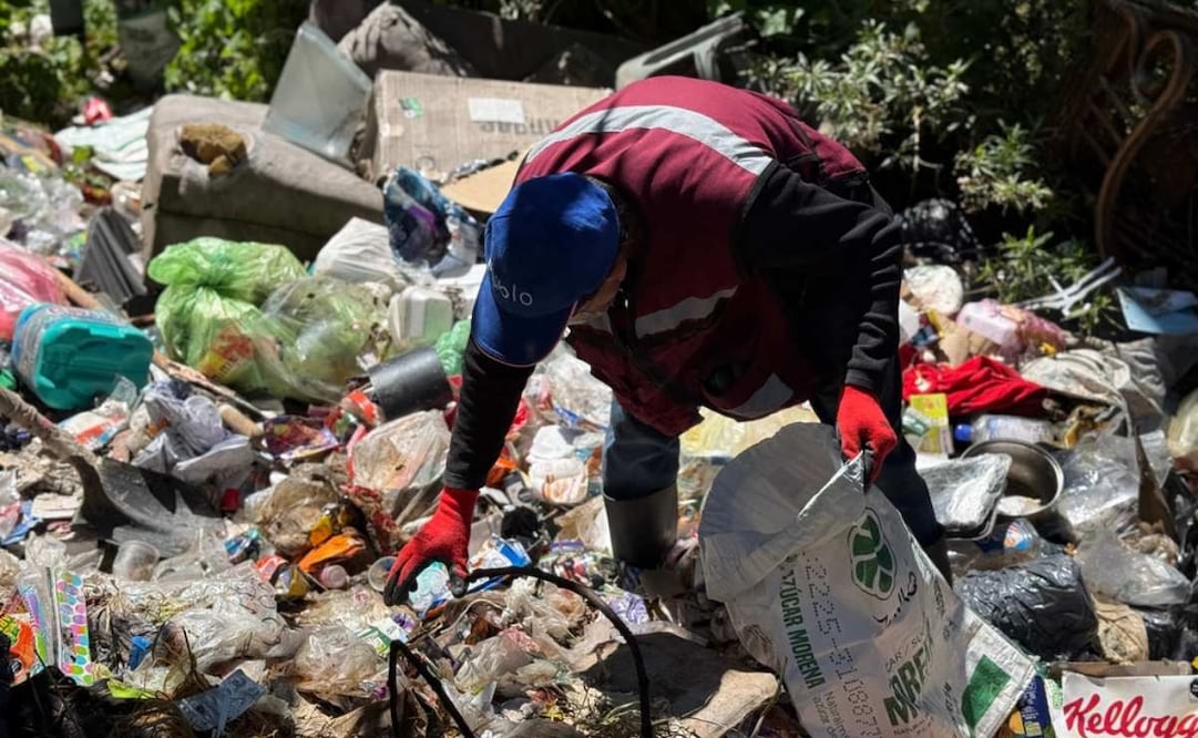 Secretaría del Medio Ambiente retira 90 toneladas de residuos de cinco barrancas de la zona Poniente de la CDMX
Foto: Especial.