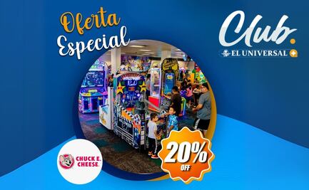 Club EL UNIVERSAL y Chuck E. Cheese te invitan a pasar un día de diversión para toda la familia