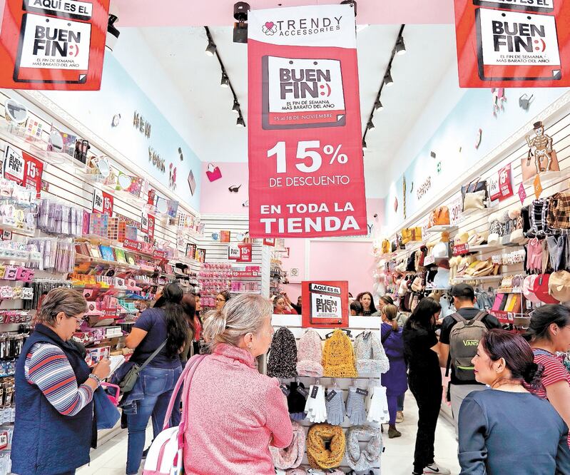 Autoridades y empresarios esperaban que las ventas durante El Buen Fin superaran los 120 mil millones de pesos, meta que no se pudo alcanzar. ARCHIVO EL UNIVERSAL
