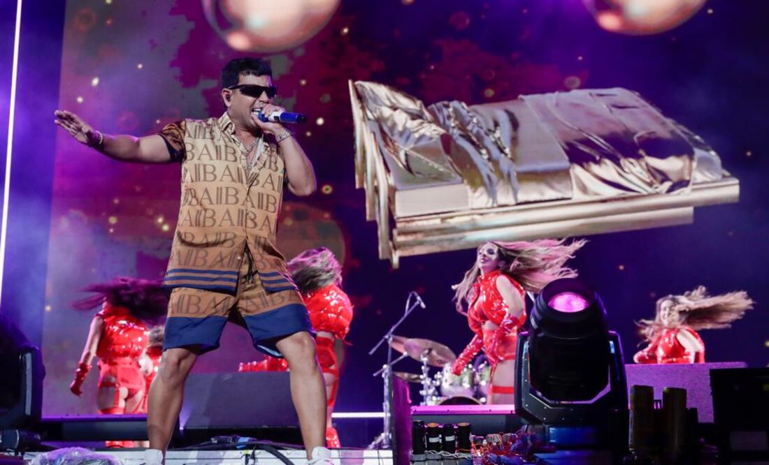 El cantante puertorriqueño Tito El Bambino durante su presentación en el Flow Fest. Foto: Diego Simón / EL UNIVERSAL