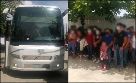 Aseguran a 108 migrantes centroamericanos en Veracruz; entre ellos 50 menores de edad