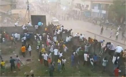 Estampida tras partido de futbol provoca tragedia en Guinea; reportan 56 personas muertas