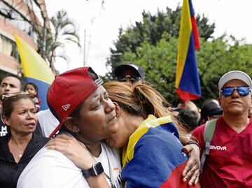 Venezolanos en el exterior protestan por resultados electorales