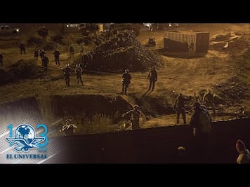 EU detiene a 25 migrantes durante intento masivo de cruzar la frontera