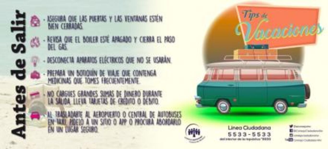 ¿Saldrás en Semana Santa? Te damos tips de seguridad