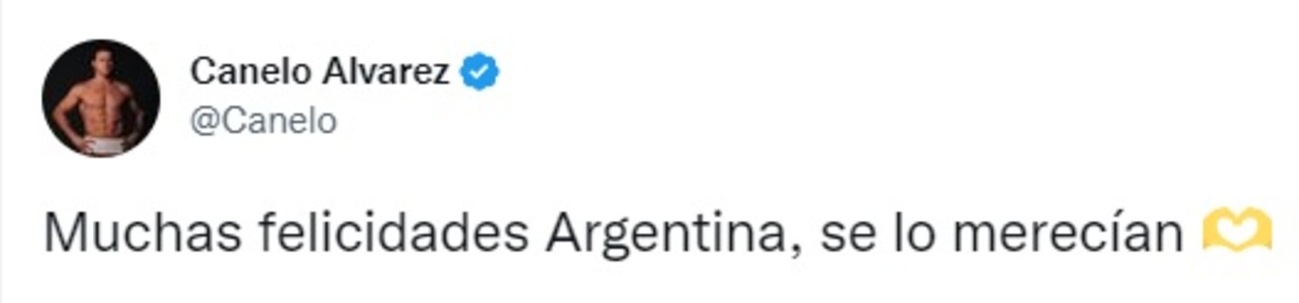 Canelo Álvarez reacciona al título de Argentina en Qatar 2022