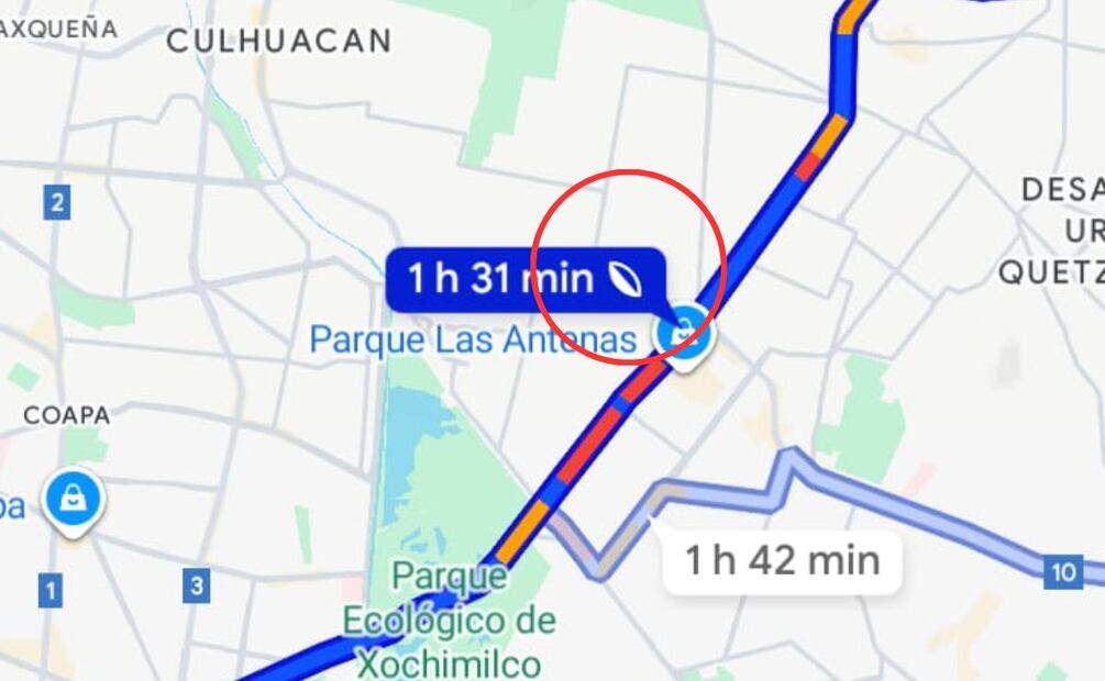 El ícono de la hoja verde en Google Maps tiene un significado que no muchas personas conocen. Foto: Captura de pantalla